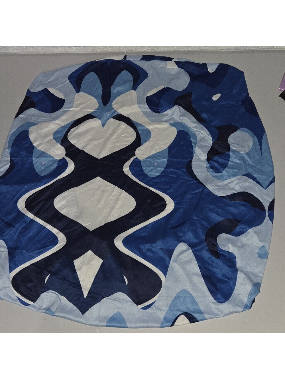 BietyOne Happy Life 8 Pcs Outdoor Cushion Covers Blue Camouflage Square